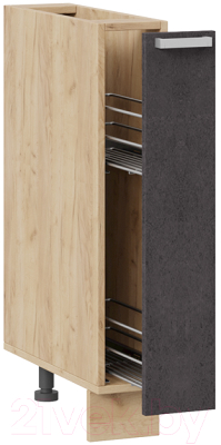 Шкаф карго ТриЯ Гранита 1Н15К (дуб крафт золотой/бетон графит)