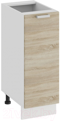 Шкаф-стол кухонный ТриЯ Гранита 1Н3 (белый/дуб сонома) - фото