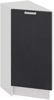 Шкаф-стол кухонный ТриЯ Гранита 1Н3Т (белый/бетон графит) - фото
