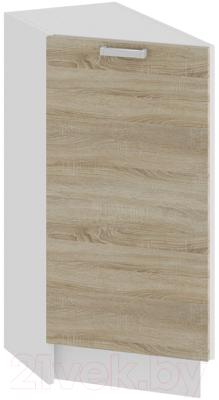 Шкаф-стол кухонный ТриЯ Гранита 1Н3Т (белый/дуб сонома) - фото
