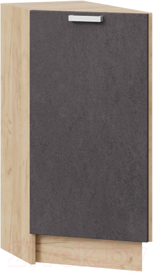 Шкаф-стол кухонный ТриЯ Гранита 1Н3Т (дуб крафт золотой/бетон графит) - фото