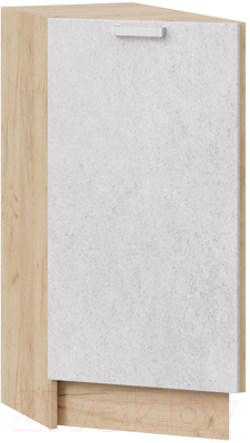 Шкаф-стол кухонный ТриЯ Гранита 1Н3Т (дуб крафт золотой/бетон снежный) - фото