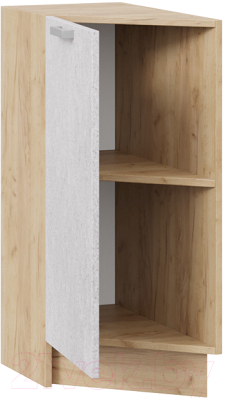 Шкаф-стол кухонный ТриЯ Гранита 1Н3Т (дуб крафт золотой/бетон снежный)