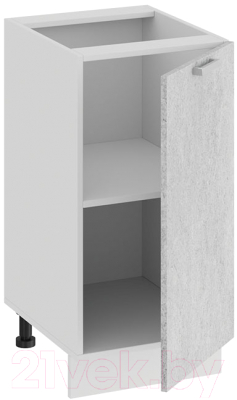 Шкаф-стол кухонный ТриЯ Гранита 1Н4 (белый/бетон снежный)