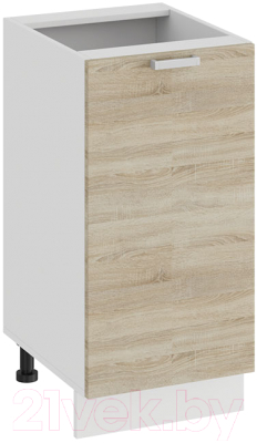 Шкаф-стол кухонный ТриЯ Гранита 1Н4 (белый/дуб сонома) - фото
