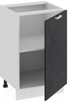 Шкаф-стол кухонный ТриЯ Гранита 1Н5 (белый/бетон графит)