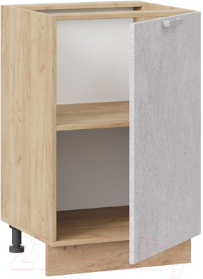 Шкаф-стол кухонный ТриЯ Гранита 1Н5 (дуб крафт золотой/бетон снежный)