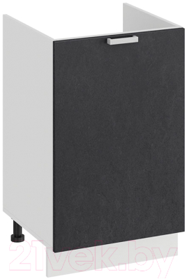 Шкаф под мойку ТриЯ Гранита 1Н5М (белый/бетон графит) - фото