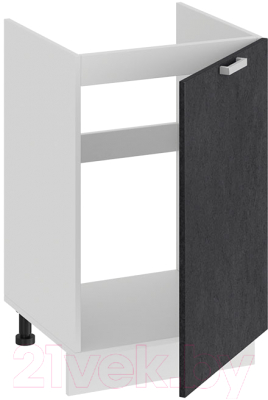 Шкаф под мойку ТриЯ Гранита 1Н5М (белый/бетон графит)