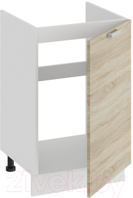 Шкаф под мойку ТриЯ Гранита 1Н5М (белый/дуб сонома)