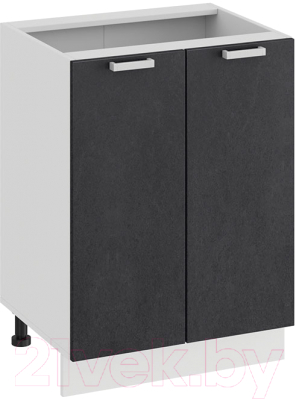 Шкаф-стол кухонный ТриЯ Гранита 1Н6 (белый/бетон графит) - фото