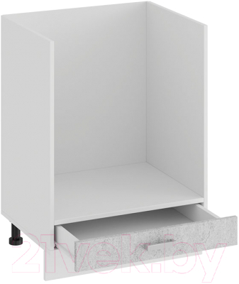 Шкаф под духовку ТриЯ Гранита 1Н6Б (белый/бетон снежный)