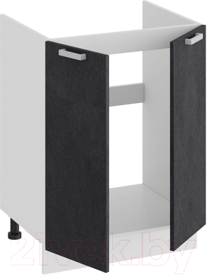 Шкаф под мойку ТриЯ Гранита 1Н6М (белый/бетон графит)