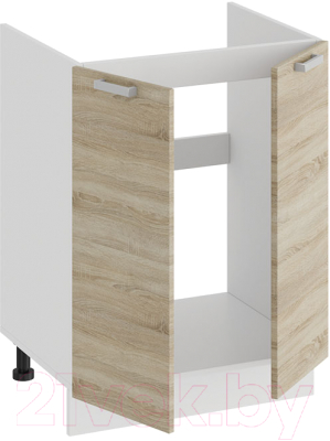 Шкаф под мойку ТриЯ Гранита 1Н6М (белый/дуб сонома)
