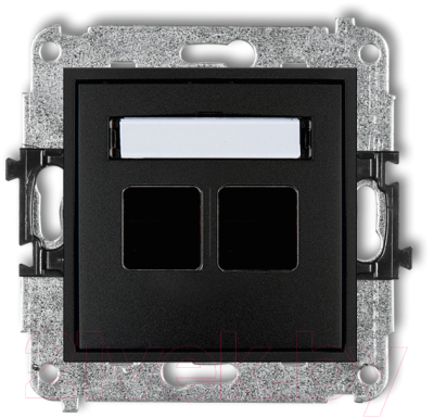 Лицевая панель для розетки Karlik 12MGM-2P Keystone / MGM-2P - фото