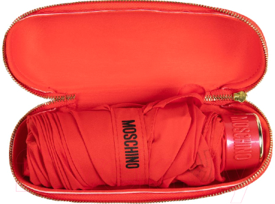 Зонт складной Moschino 8351-SuperminiC Bear Back And Front Red