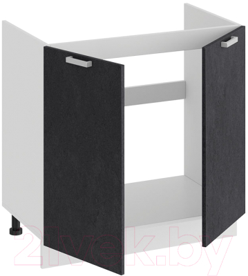Шкаф под мойку ТриЯ Гранита 1Н8М (белый/бетон графит)