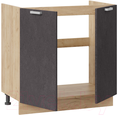 Шкаф под мойку ТриЯ Гранита 1Н8М (дуб крафт золотой/бетон графит)
