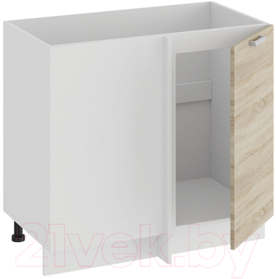 Шкаф под мойку ТриЯ Гранита 1Н9У (белый/дуб сонома)