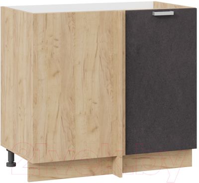 Шкаф под мойку ТриЯ Гранита 1Н9У (дуб крафт золотой/бетон графит) - фото