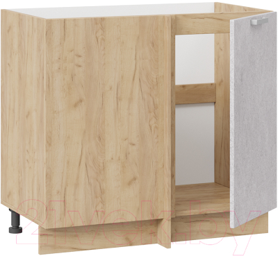 Шкаф под мойку ТриЯ Гранита 1Н9У (дуб крафт золотой/бетон снежный)