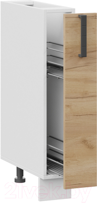 Шкаф карго ТриЯ Детройт 1Н15К (белый/дуб крафт золотой)
