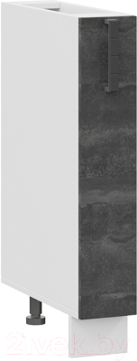 Шкаф карго ТриЯ Детройт 1Н15К (белый/угольный камень) - фото