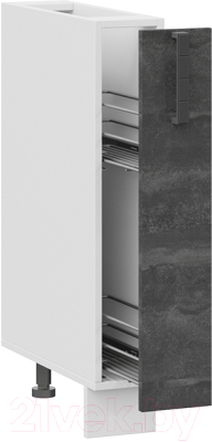 Шкаф карго ТриЯ Детройт 1Н15К (белый/угольный камень)