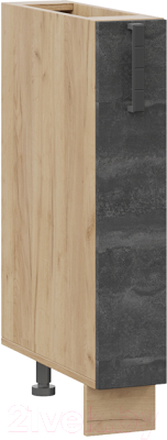 Шкаф карго ТриЯ Детройт 1Н15К (дуб крафт золотой/угольный камень) - фото