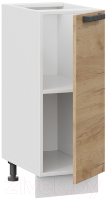Шкаф-стол кухонный ТриЯ Детройт 1Н3 (белый/дуб крафт золотой)