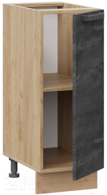 Шкаф-стол кухонный ТриЯ Детройт 1Н3 (дуб крафт золотой/угольный камень)