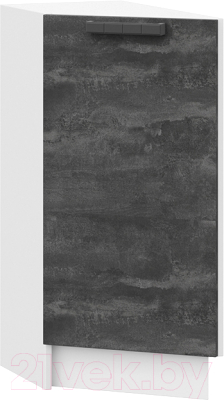 Шкаф-стол кухонный ТриЯ Детройт 1Н3Т (белый/угольный камень) - фото