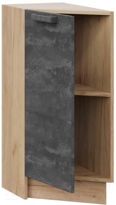 Шкаф-стол кухонный ТриЯ Детройт 1Н3Т (дуб крафт золотой/угольный камень)