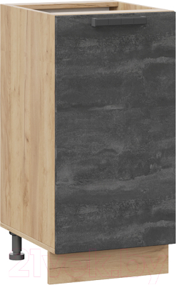 Шкаф-стол кухонный ТриЯ Детройт 1Н4 (дуб крафт золотой/угольный камень) - фото