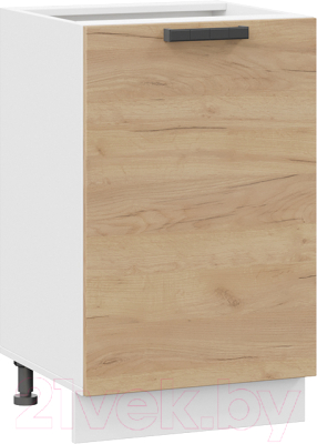 Шкаф-стол кухонный ТриЯ Детройт 1Н5 (белый/дуб крафт золотой) - фото