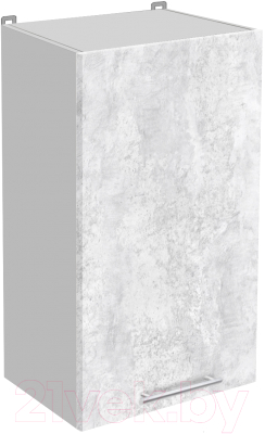 Шкаф навесной для кухни Артём-Мебель 400мм СН-114.26 (ДСП бетон спаркс лайт) - фото