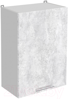 Шкаф навесной для кухни Артём-Мебель 500мм СН-114.27 (ДСП бетон спаркс лайт) - фото