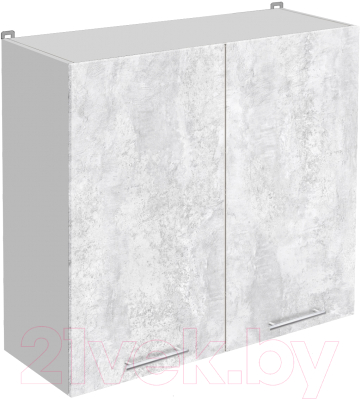 Шкаф навесной для кухни Артём-Мебель 800мм СН-114.29 (ДСП бетон спаркс лайт) - фото