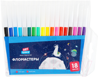 Фломастеры ArtSpace Космические приключения / WCP18_26841 - фото