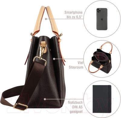 Сумка Bugatti Ella / 49362002 (темно-коричневый)