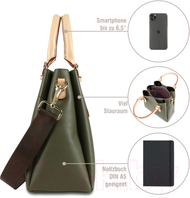 Сумка Bugatti Ella / 49362084 (оливковый)