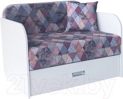 Диван Анмикс Кейт (ЛДСП бодега/принт Inkanto Vision) - фото