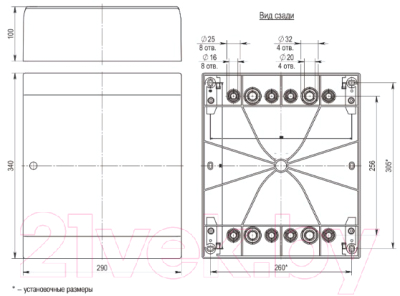 Бокс пластиковый IEK MKP82-N-24-WD-41-10