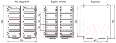 Корпус металлический IEK MKM11-N-2X48-54-Z-U