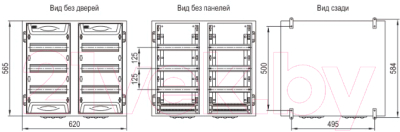 Корпус металлический IEK MKM11-N-2X36-54-Z-U