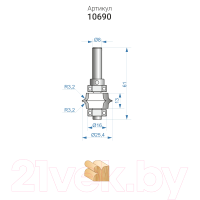 Фреза Энкор 10690