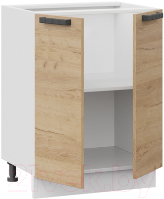 Шкаф-стол кухонный ТриЯ Детройт 1Н6 (белый/дуб крафт золотой)