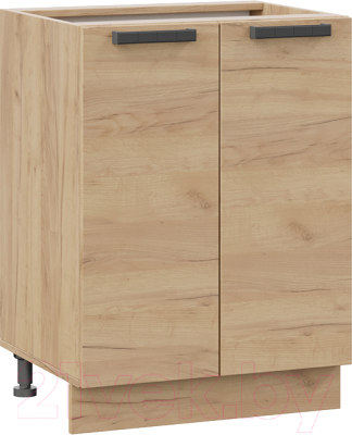 Шкаф-стол кухонный ТриЯ Детройт 1Н6 (дуб крафт золотой) - фото