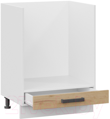 Шкаф под духовку ТриЯ Детройт 1Н6Б (белый/дуб крафт золотой)