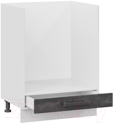 Шкаф под духовку ТриЯ Детройт 1Н6Б (белый/угольный камень)